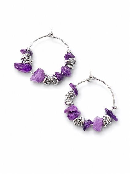 Pendientes Manu Bracelets and More Mujer in Acero Corallo KOCEMA02-VIIO - KOCEMA02-VIIO